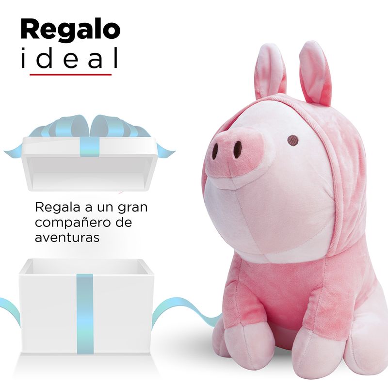Peluche-De-Cerdito-Sentado-Con-Capucha-De-Conejo-Peque-o-Rosa-7-5383