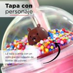 Vaso-De-Plastico-Oso-Pardo-480-Ml-Osos-Escandaloso-Mediano-Rosa-3-3974