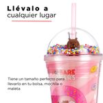 Vaso-De-Plastico-Oso-Pardo-480-Ml-Osos-Escandaloso-Mediano-Rosa-6-3974