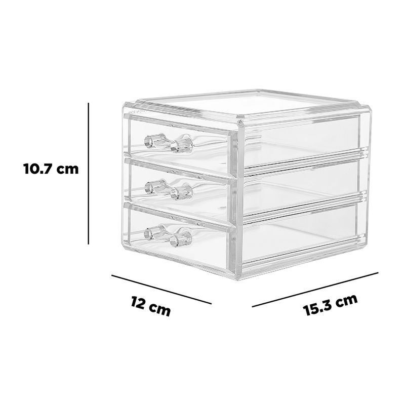 Organizador transparente 22 x 36 x 25.5 cm