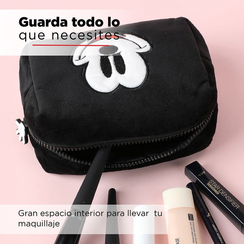 Cosmetiquera-De-Felpa-Con-Bordado-De-Mickey-Mouse-Disney-Peque-a-Negro-4-7326