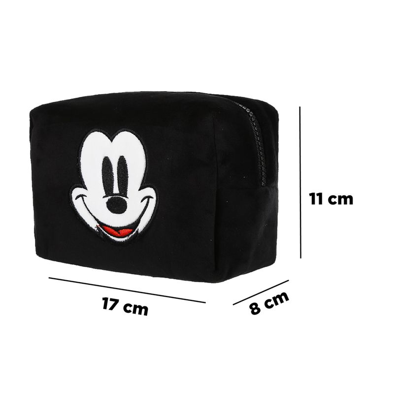 Cosmetiquera-De-Felpa-Con-Bordado-De-Mickey-Mouse-Disney-Peque-a-Negro-7-7326