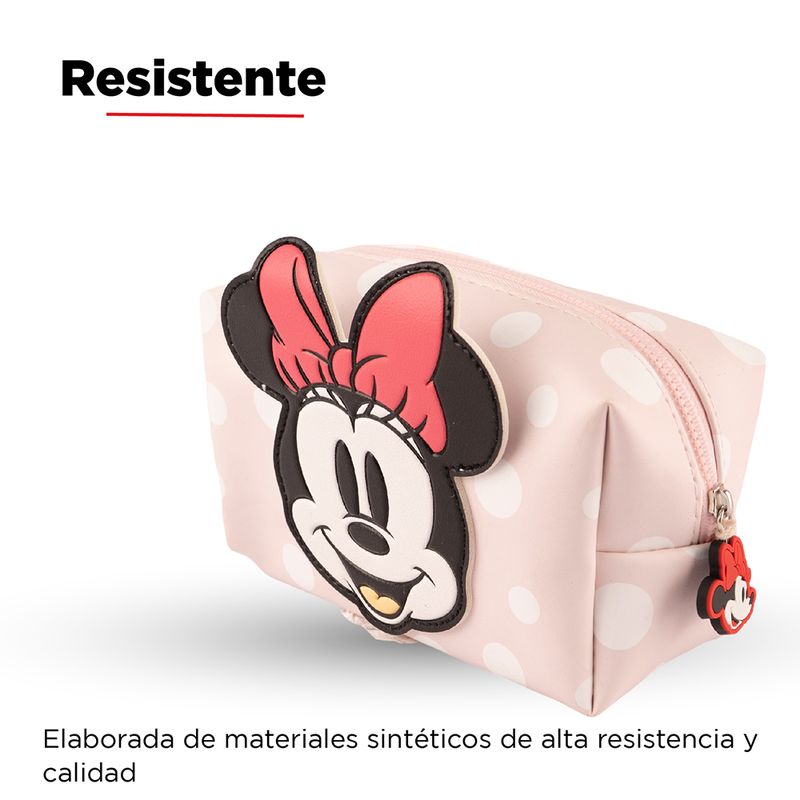 Cosmetiquera-Cuadrada-De-puntos-Minnie-Mouse-Disney-Peque-a-Rosa-2-7323