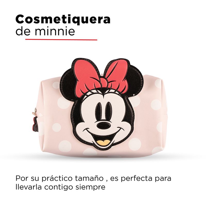 Cosmetiquera-Cuadrada-De-puntos-Minnie-Mouse-Disney-Peque-a-Rosa-3-7323