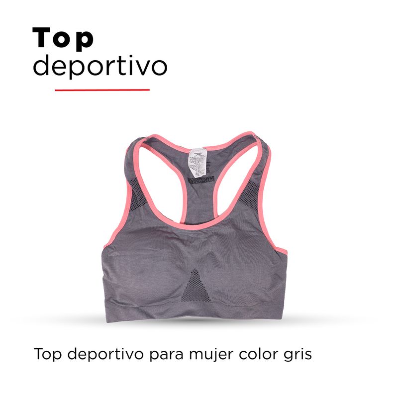 Top tipo brasier modelador con aro interior de encaje transparente