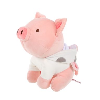 Peluche De Cerdito Sentado, Con Capucha De Vaca