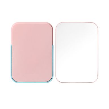 Espejo Vanity Cuadrado De Doble Uso Rosa