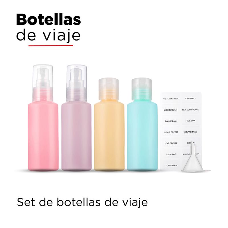 Set de Botellas Atomizadoras para Viaje