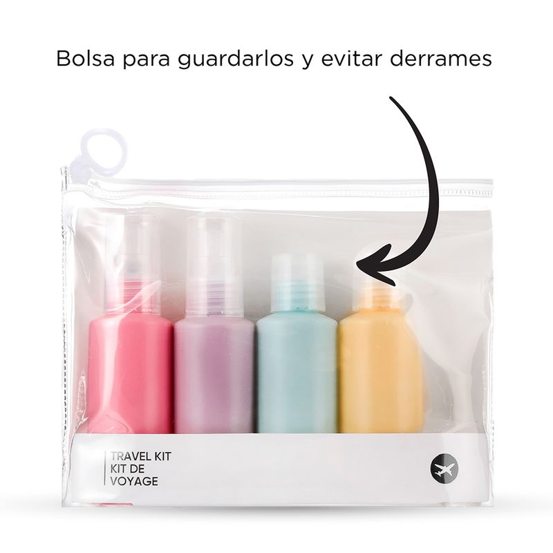 Kit Botellas De Viaje Strawberry - Viajes - Miniso en Línea - Miniso