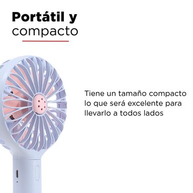 Ventilador Perfumado, 1200Mah Ms-L2723, Mediano, Azul