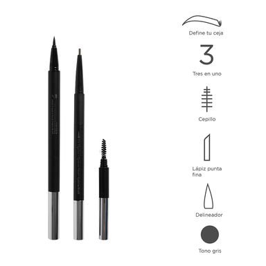 Lapiz Delineador para Ojos y Cejas con Cepillo Cafe
