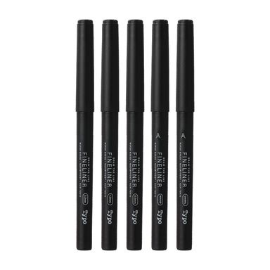 Set De Esferos Redondos De Gel Negro 5 Pzas