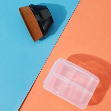 Brocha Multifuncional Para Base Con Caja Protectora