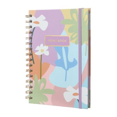 Libreta Argollada A6 Dazzling World Banda Morada 90 Hojas