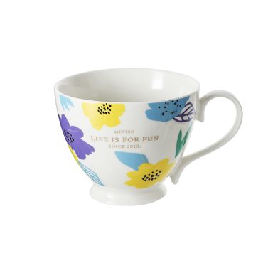 Mug De Ceramica Floral Series 400 Ml
