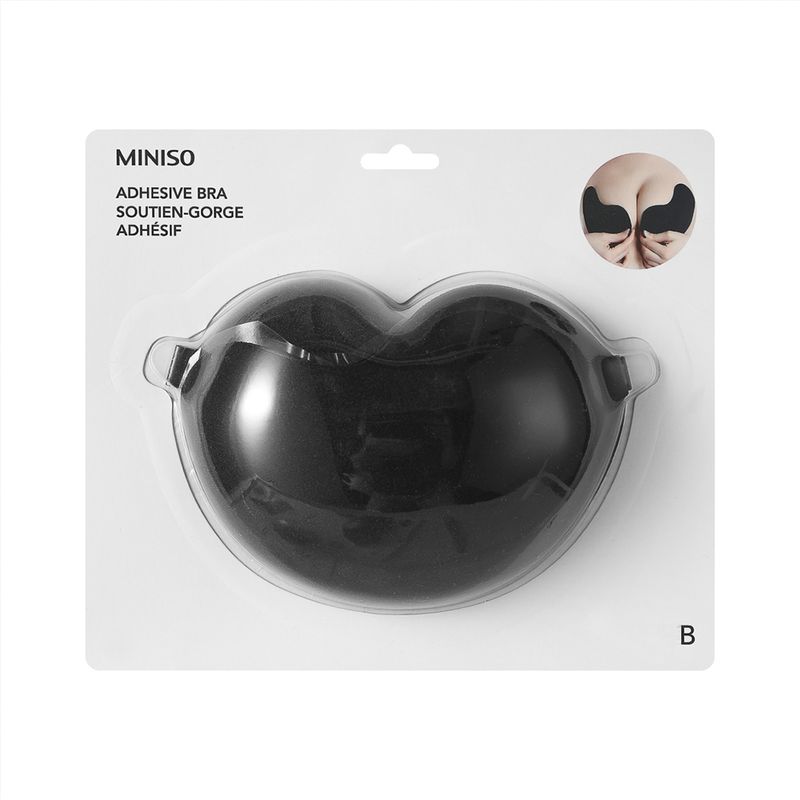 Miniso brasier adhesivo (color: negro talla: copa b), Delivery Near You