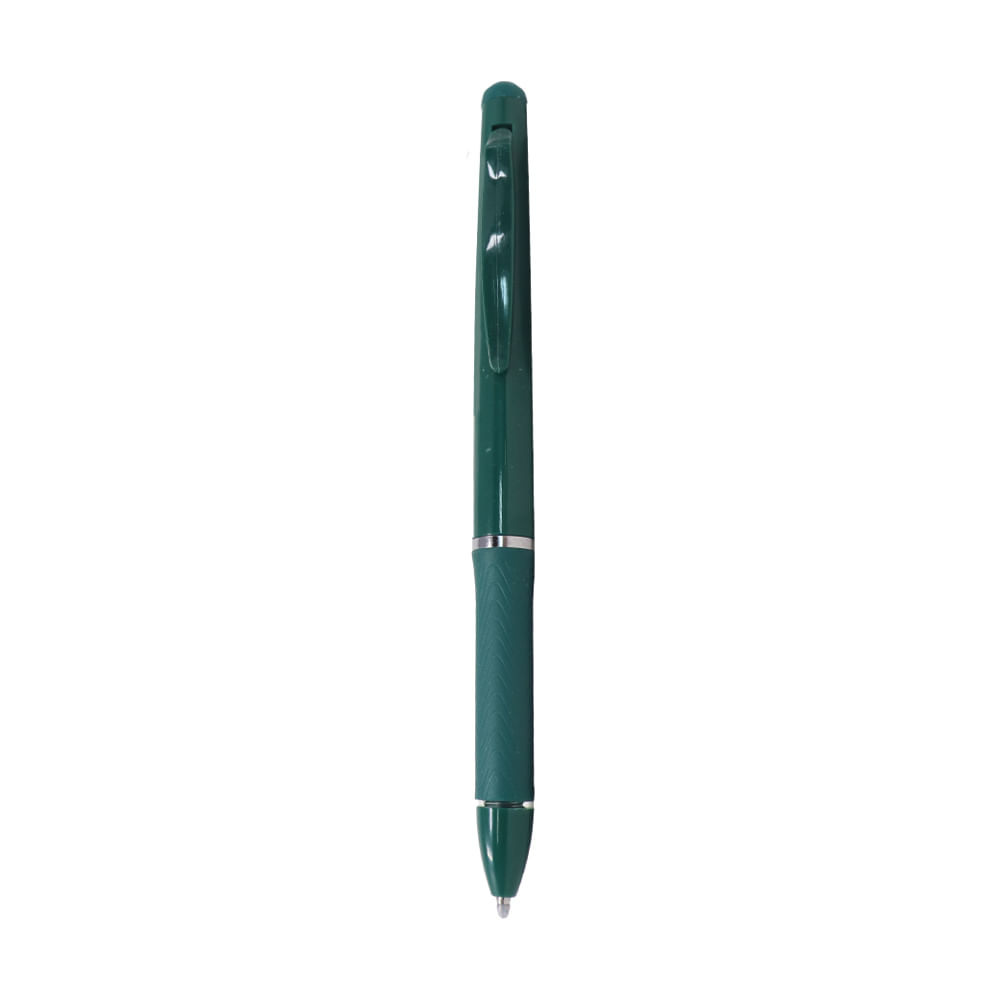 Boligrafo borrable color verde con goma de borrar 0.7 mm