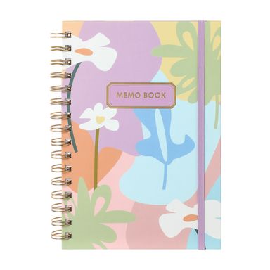 Libreta Argollada A6 Dazzling World Banda Morada 90 Hojas