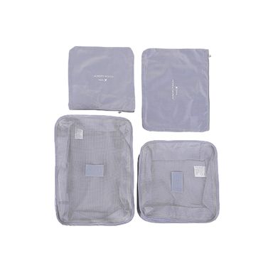 Organizador De Viaje, 4 Piezas, Gris