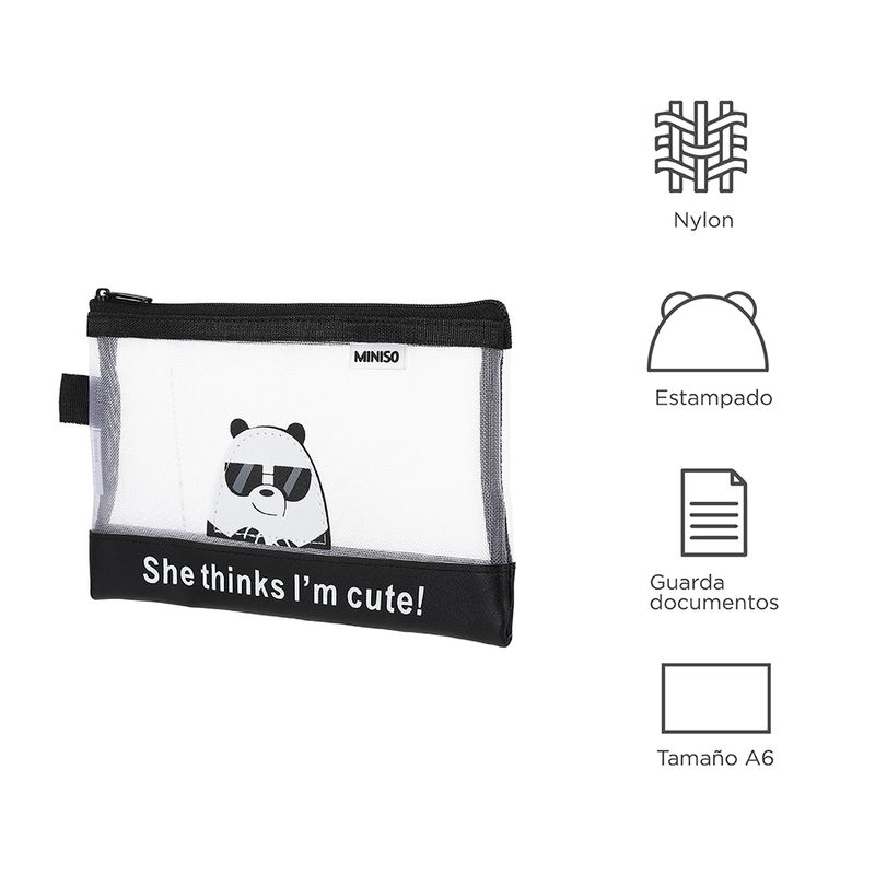 Cartuchera-Panda-Tama-o-A6-Osos-Escandalosos-Peque-o-Negra-2-4024