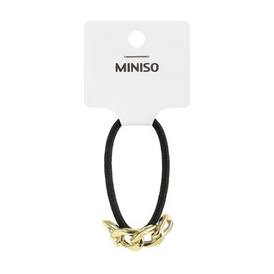 Moña Para Cabello Con Cadena Metalica Dorado