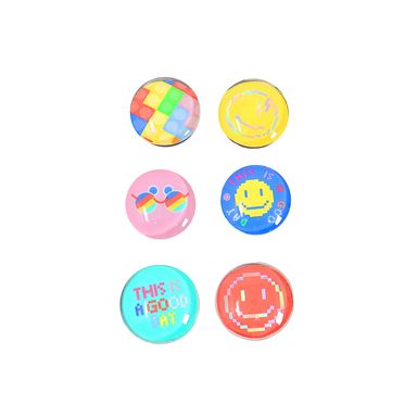 Set de Imanes Circulares Rainbow Series 6 Pzas