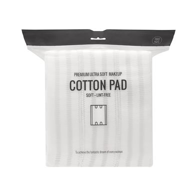 Almohadillas de algodón premium x180 piezas, Mediano, Blanco