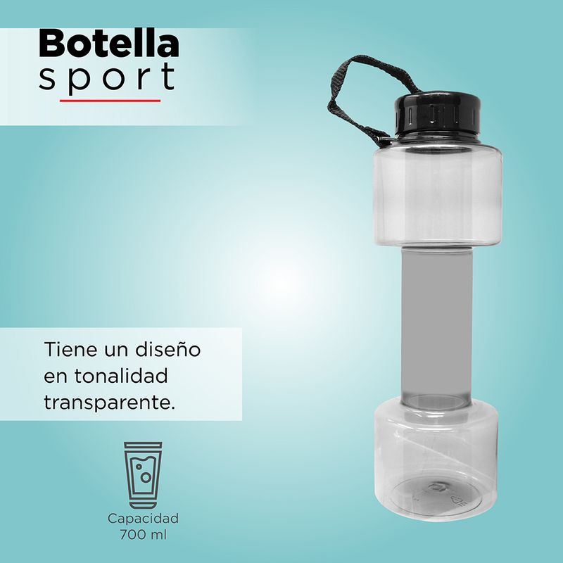 Botella-De-Agua-En-Forma-De-Pesa-Gris-700-Ml-Miniso-Sports-2-11852
