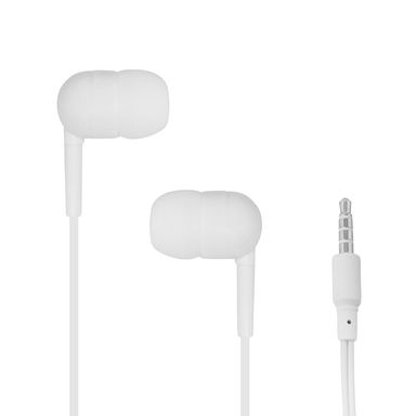 Audifonos De Cable, Con Estuche En Forma De Capsula, Pequeños, Blanco