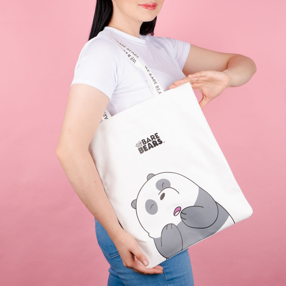 Bolsa De Compras Panda Osos Escandalosos Blanco