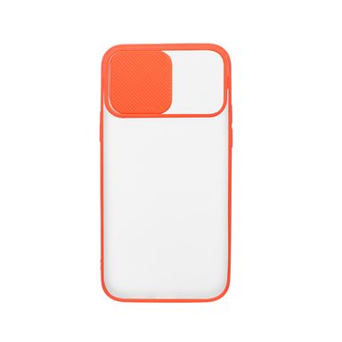 Case Para Celular, Iphone 12/12 Pro, Con Cubierta Deslizante Para Lente, Rojo