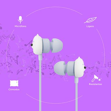 Audifonos con Estuche Modelo 838 Osos Escandalosos Azul