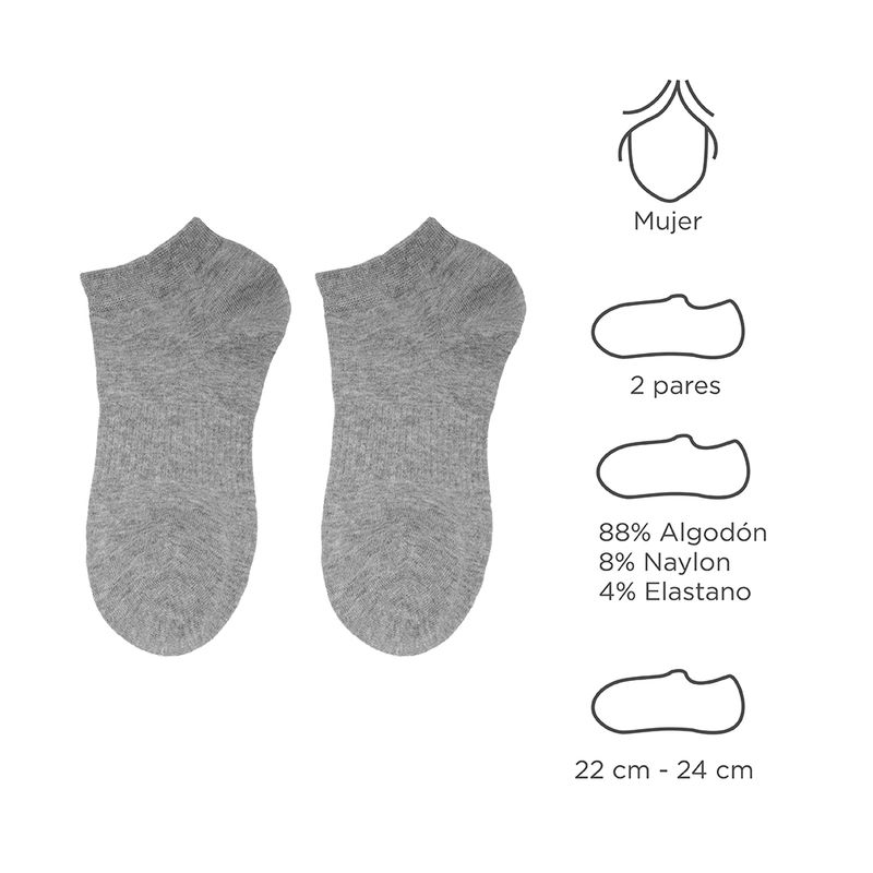 Medias-de-mujer-cortas-x2-Medianas-Gris-3-3099