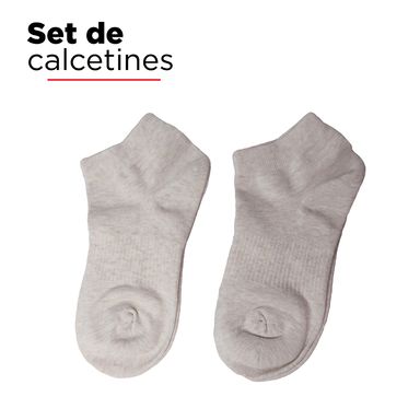Medias de mujer cortas x2, Medianas, Blanco