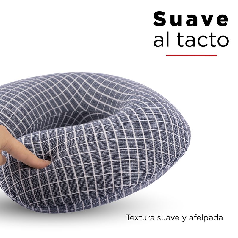 Almohada de Viaje en Forma de U Memory Foam Azul