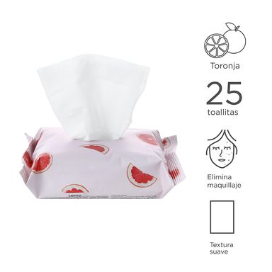 Toallas Desmaquillantes Pomelo 25 Toallas