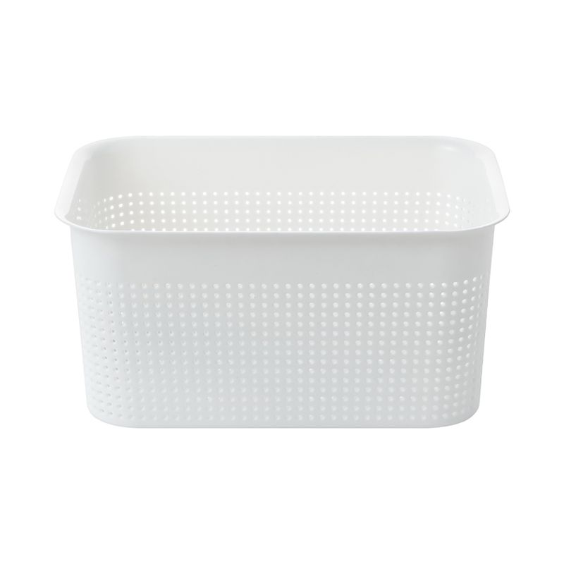 Cesta-de-Almacenamiento-de-Dise-o-Hueco-con-Orificio-Redondo-Blanco-Verde-2-12173