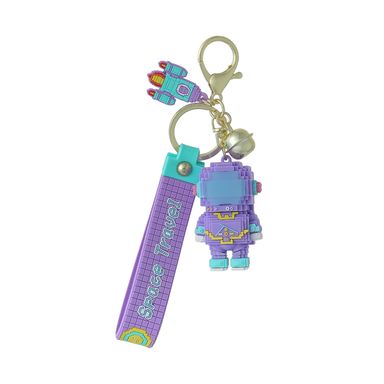 Llavero de Silicona Astronauta Morado