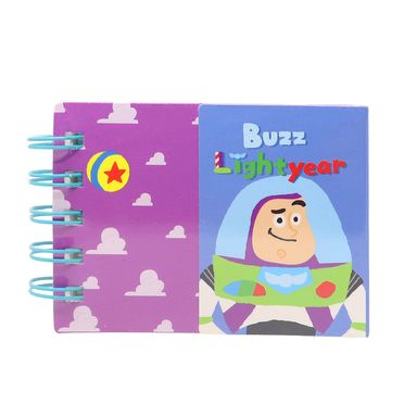 Cuaderno Argollado Pequeño Buzz Lightyear Disney Coleccion Toy Story 100 Hojas Rayado