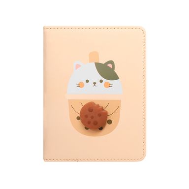 Cuaderno Tapa Dura con Separador de Gatito 80 Hojas Cuadriculado