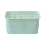 Cesta-de-Almacenamiento-de-Dise-o-Hueco-con-Orificio-Redondo-Blanco-Verde-1-12173