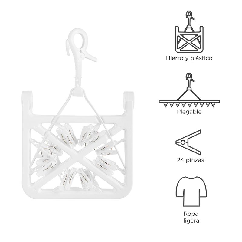 Gancho-Colgante-Plegable-Rectangular-Para-Ropa-Con-24-Pinzas-Blanco-2-6901