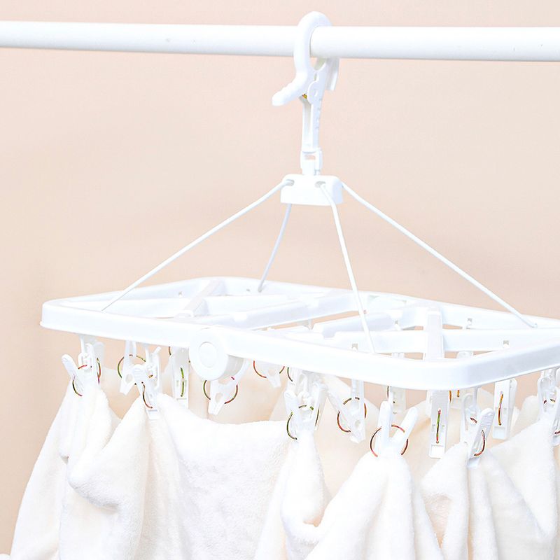 Gancho-Colgante-Plegable-Rectangular-Para-Ropa-Con-24-Pinzas-Blanco-3-6901