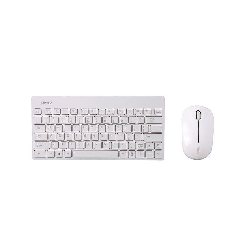 Teclado y 2024 mouse blanco inalambrico