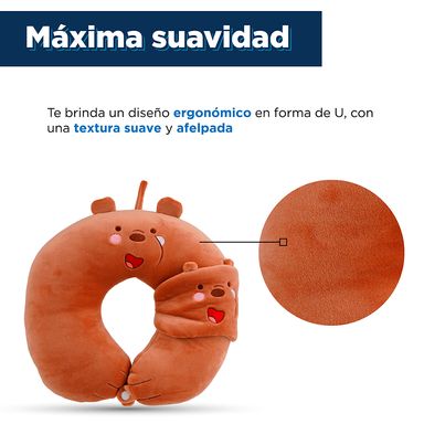 Almohada Para Viaje De Pardo Osos Escandalosos