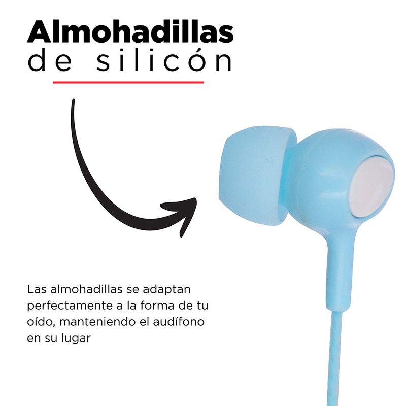 Audifonos De Cable 1318, Blanco, 1.1M