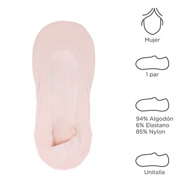 Medias Para Mujer De Malla Transpirables, Rosa