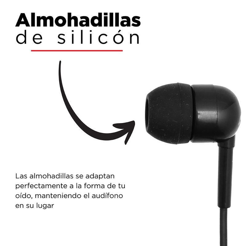 Audifonos De Cable 1318, Blanco, 1.1M