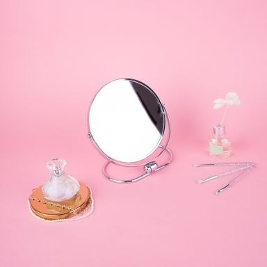 Espejo Redondo de Mesa Doble Cara 7 Pulgadas