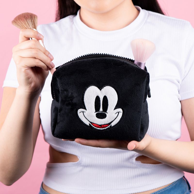 Cosmetiquera-De-Felpa-Con-Bordado-De-Mickey-Mouse-Disney-Negro-8-7326